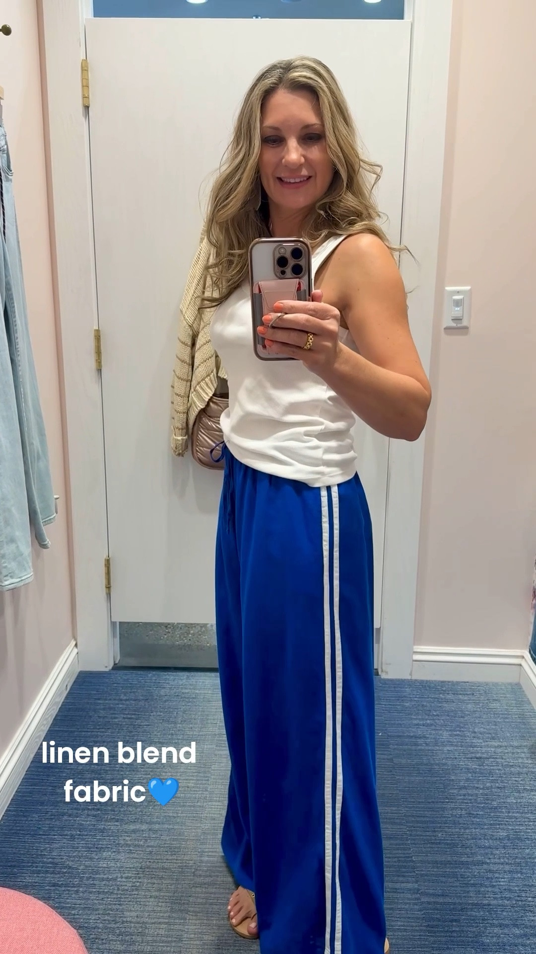 The color is everything 💙 Make it a two-piece set with the matching Tessa Linen Shell Top. Sharing a few items to complete the look.

#LTKootd #LTKOver40