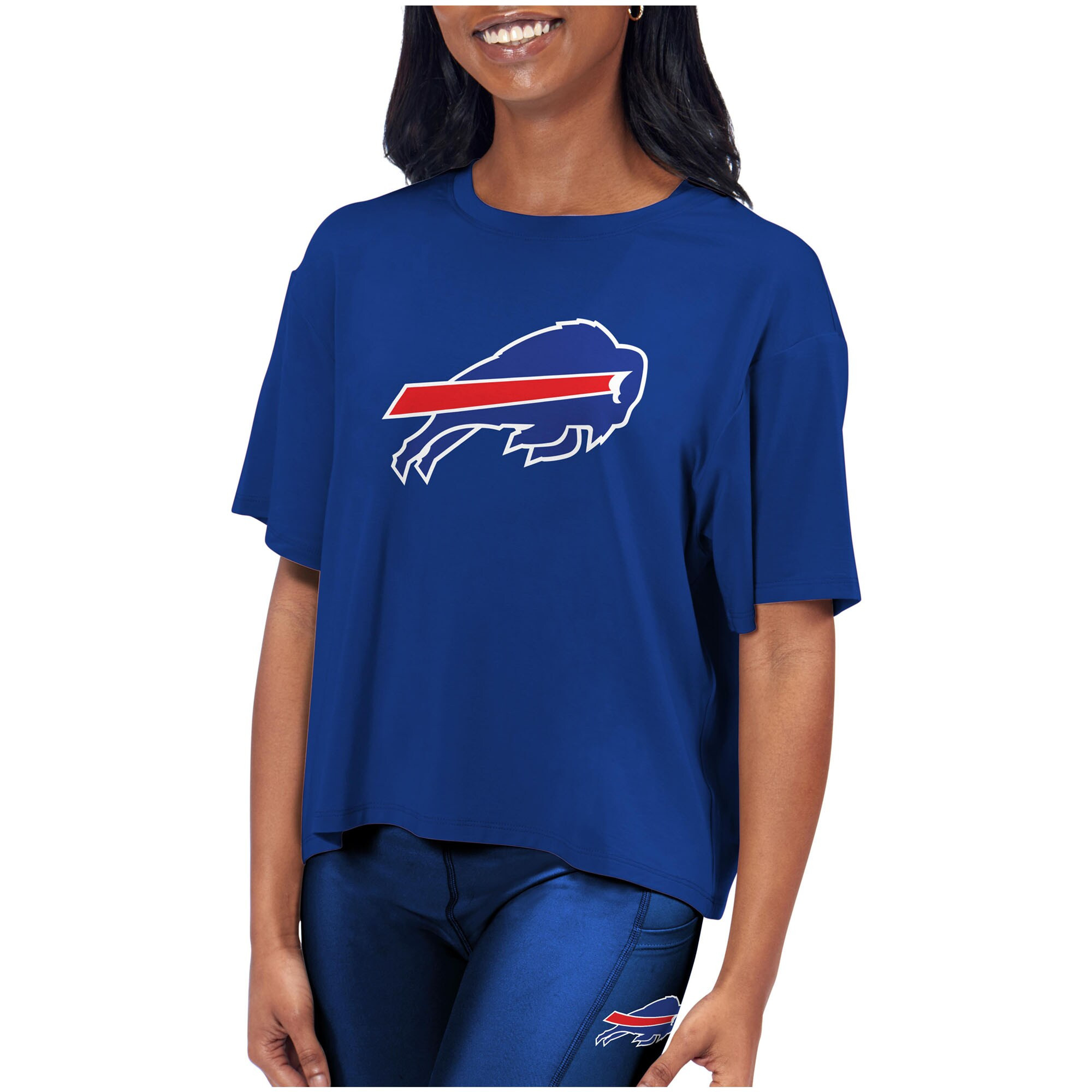Women's Buffalo Bills  Certo Royal Format Cropped T-Shirt | NFL Shop