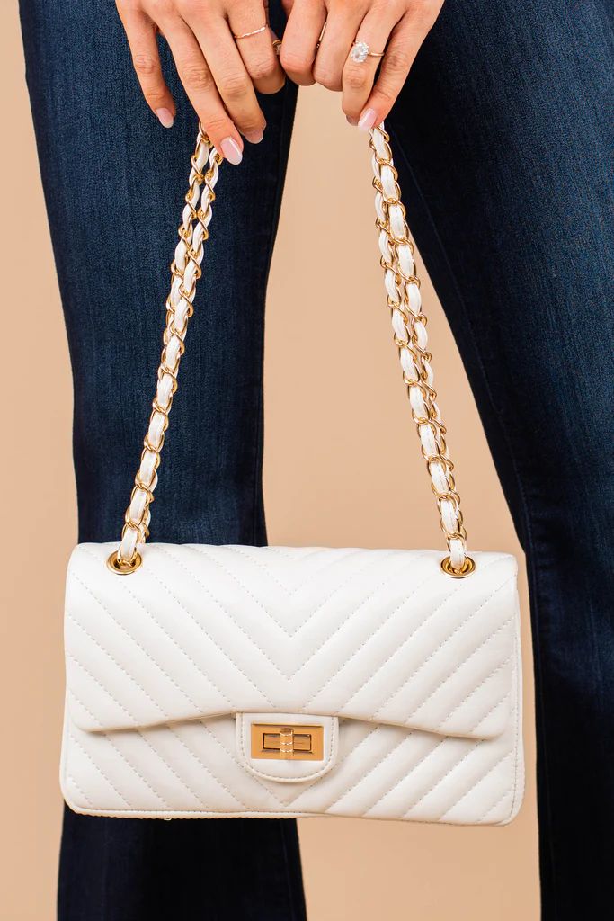 Nights Out White Quilted Small Purse | The Mint Julep Boutique