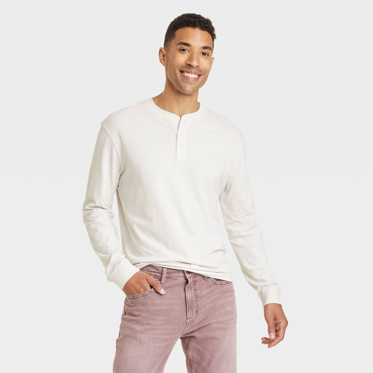 Men's Long Sleeve Henley Shirt - Goodfellow & Co™ | Target