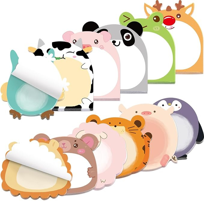 Fancy Land 24 Pads Cute Sticky Notes Animal Sticky Notes for Teachers Classrooms 720 Sheets Memo ... | Amazon (US)