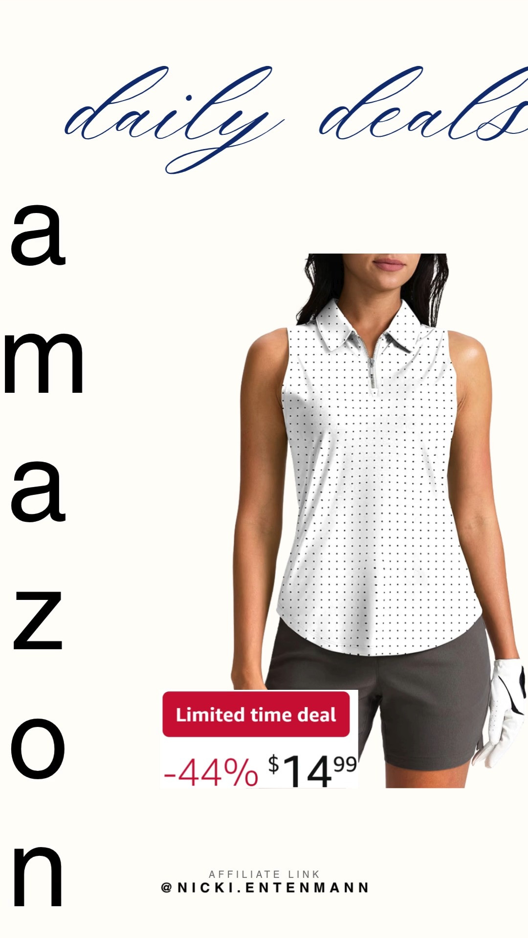 Swing in style with Womens Golf Shirt Sleeveless Zip Up Collared Polo crafted for comfort and modern flair. Perfect for the course or casual wear, it blends performance, elegance, and confidence seamlessly. #golfshirt #sleevelesspolo #zipupstyle #collaredtop #sportswear #activefashion #athleisurestyle #amazonfinds #shoppingdeal #modernliving 🏌️‍♀️👕✨ 

 #LTKootd #LTKActive #LTKSaleAlert