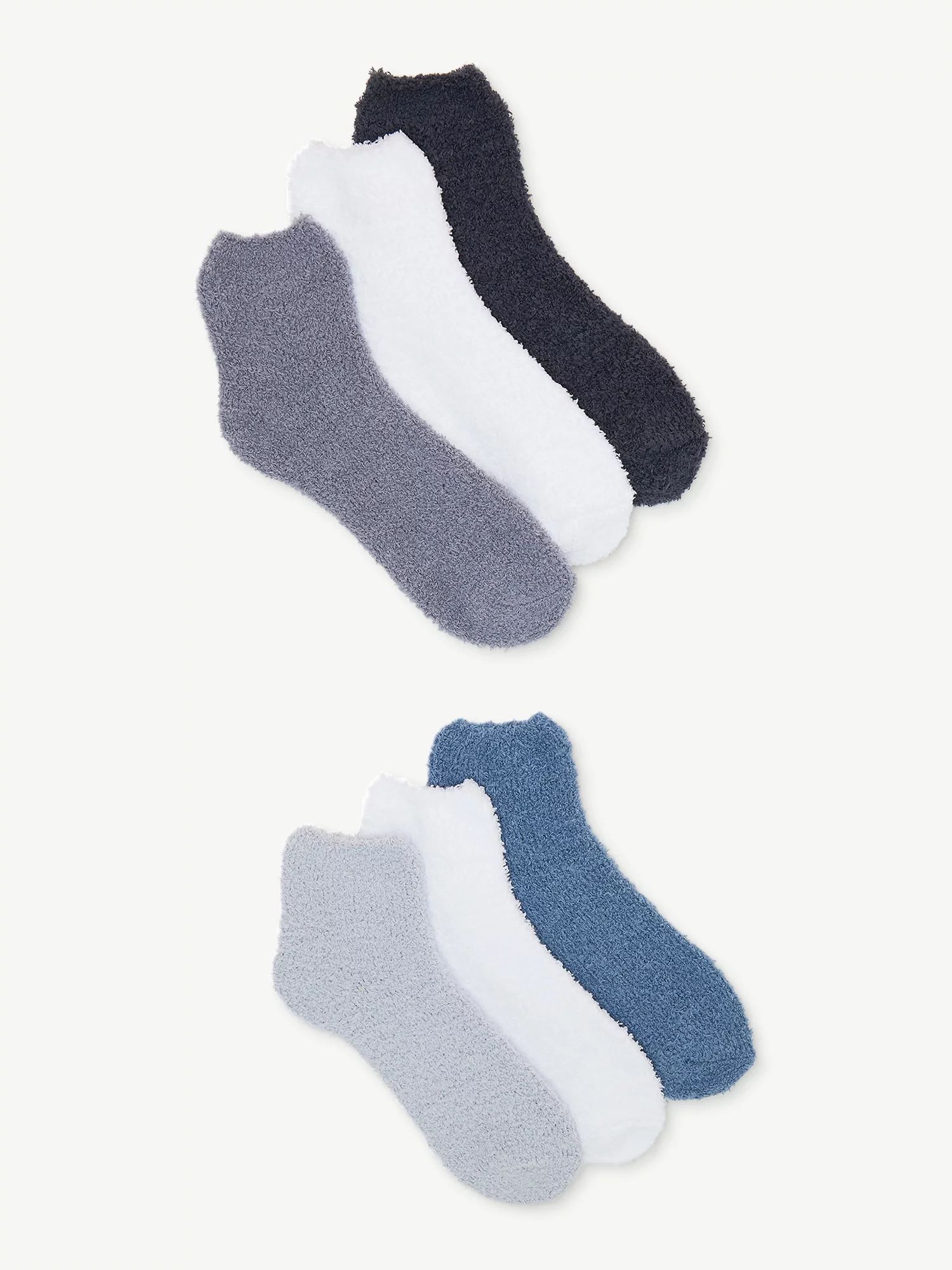 Joyspun Women's Cozy Ankle Socks, 6-Pack, Size 4-10 | Walmart (US)