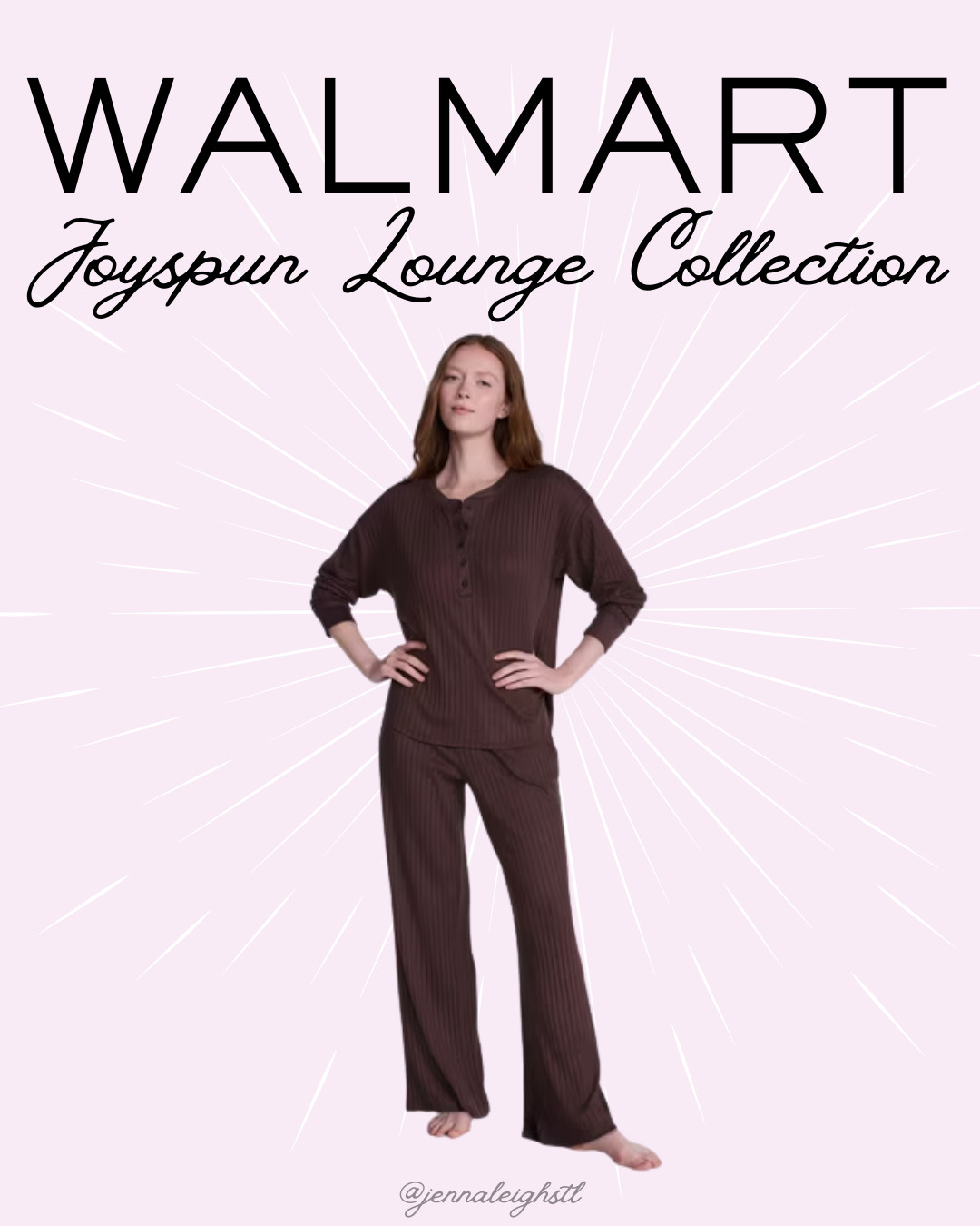 So cute and cozy! This Joyspun Hacci Henley pajama set from Walmart is the perfect lounge set for those cozy days at home. I’m loving the soft, comfy look! 

 #LTKootd #LTKselfcare #LTKMidsize