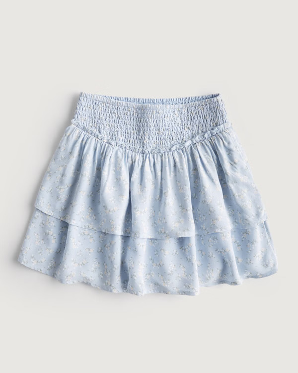 Ultra High-Rise Tiered Mini Skort | Hollister (US)