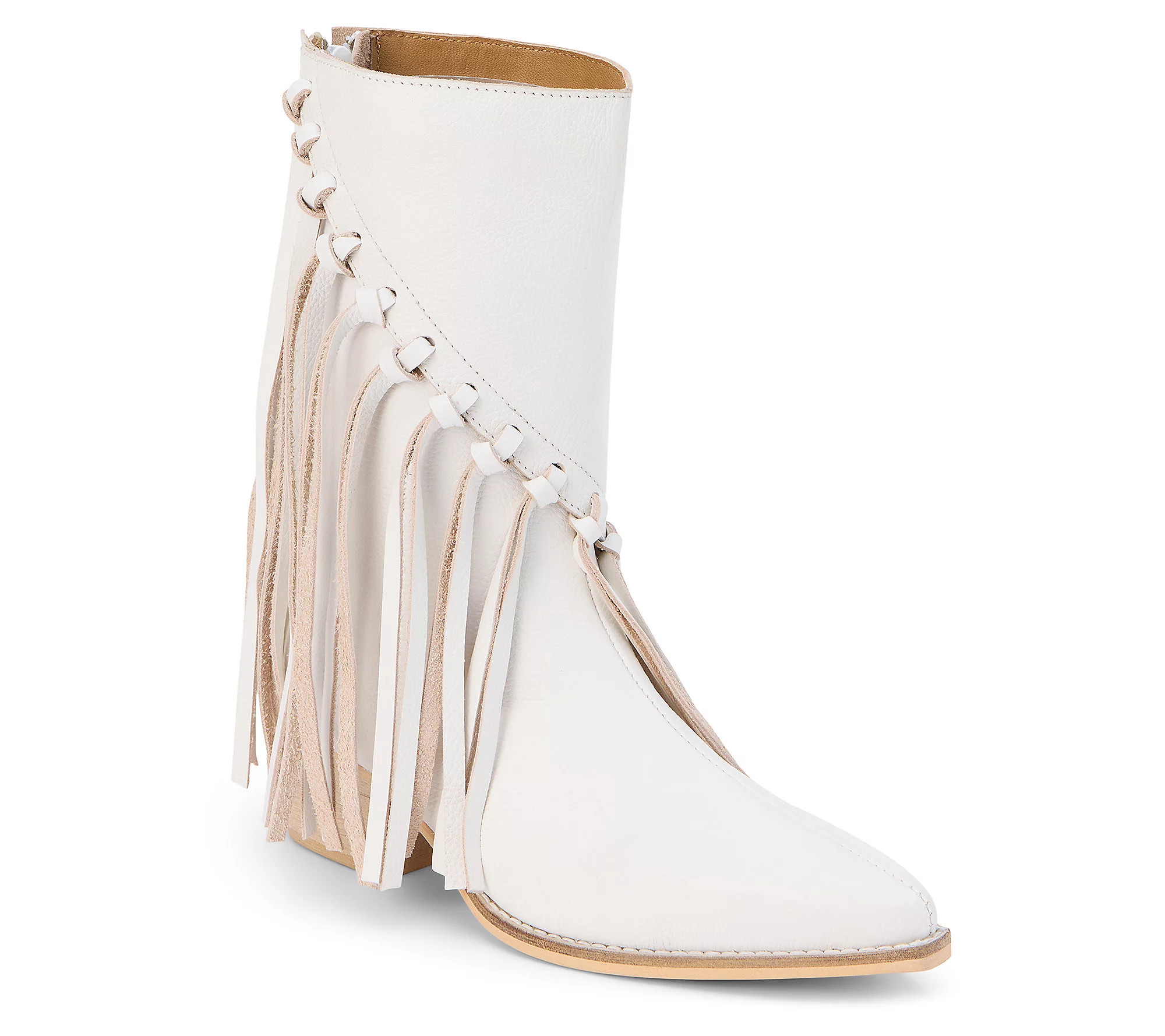 Matisse Buck Leather Fringe Boot | QVC