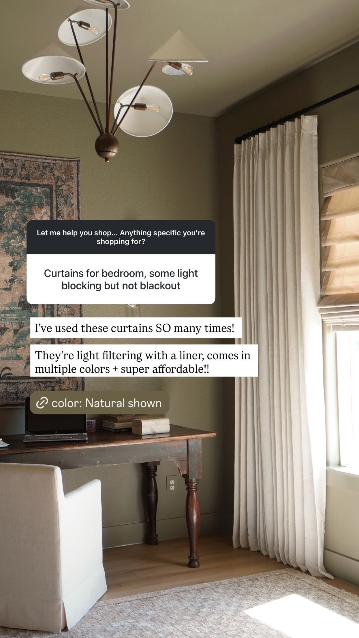 My favorite light filtering, pinch pleat curtains! 

curtains, amazon curtains, amazon finds, amazon home

#LTKHome