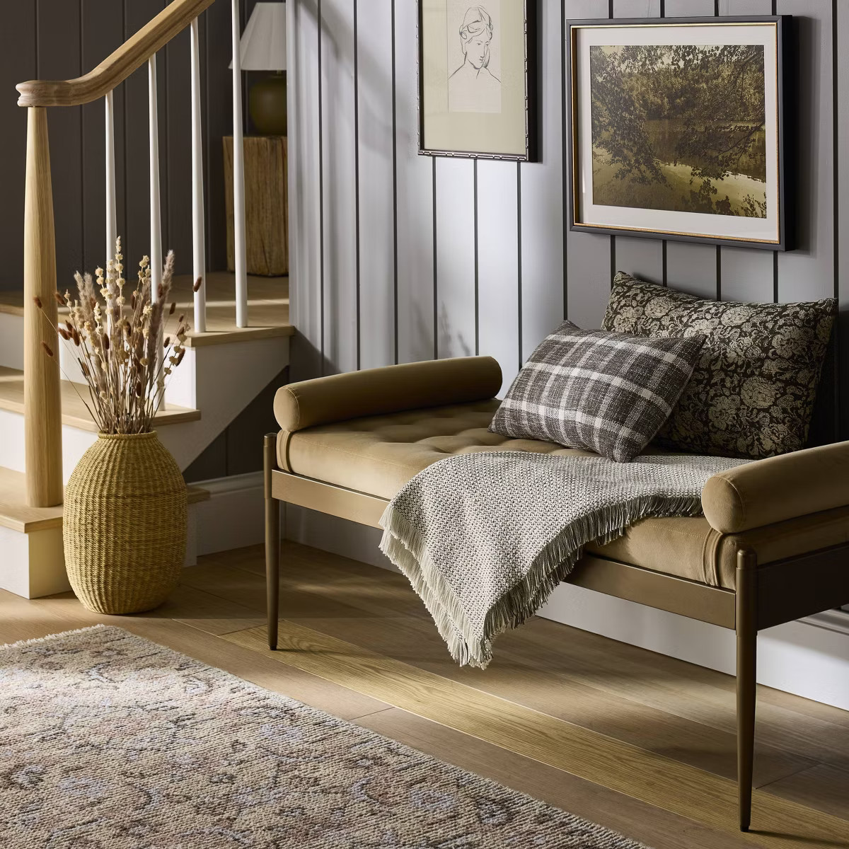 24"x18" Abstract Lake Framed Wall Art - Threshold™ designed with Studio McGee: Modern Decor, Po... | Target