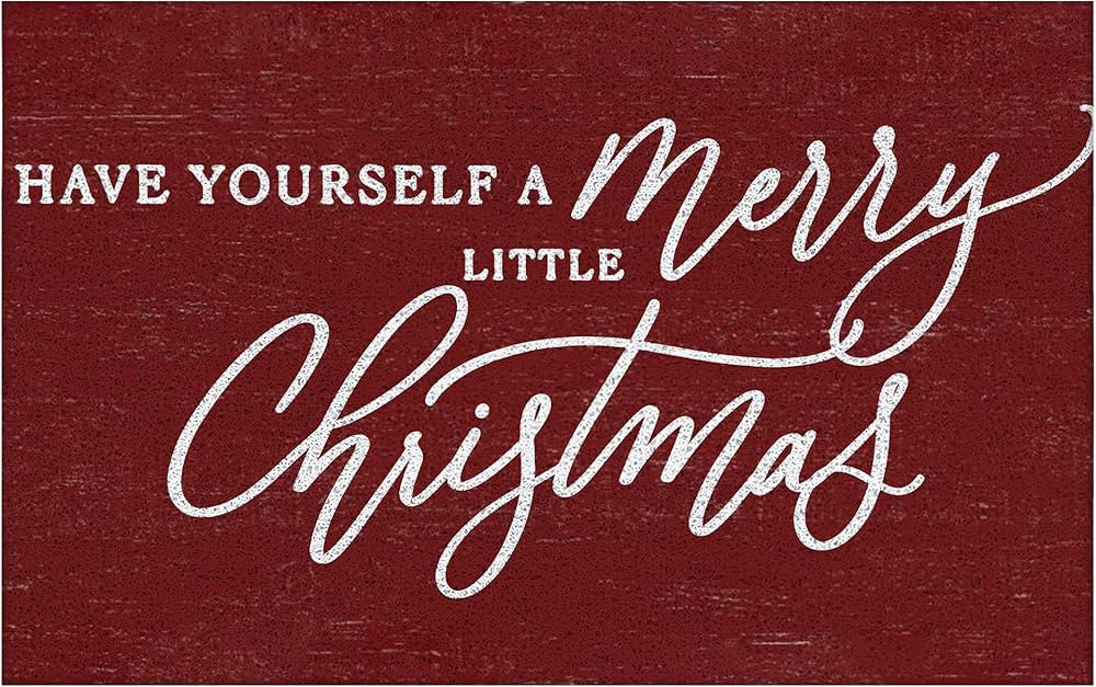 Christmas Door Mat, Have Yourself a Merry Little Christmas Door Mat, Red Christmas Outdoor Mat fo... | Amazon (US)