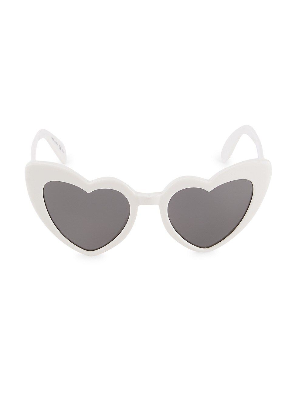 Saint Laurent Women's Loulou 54MM Heart Sunglasses - Ivory | Saks Fifth Avenue