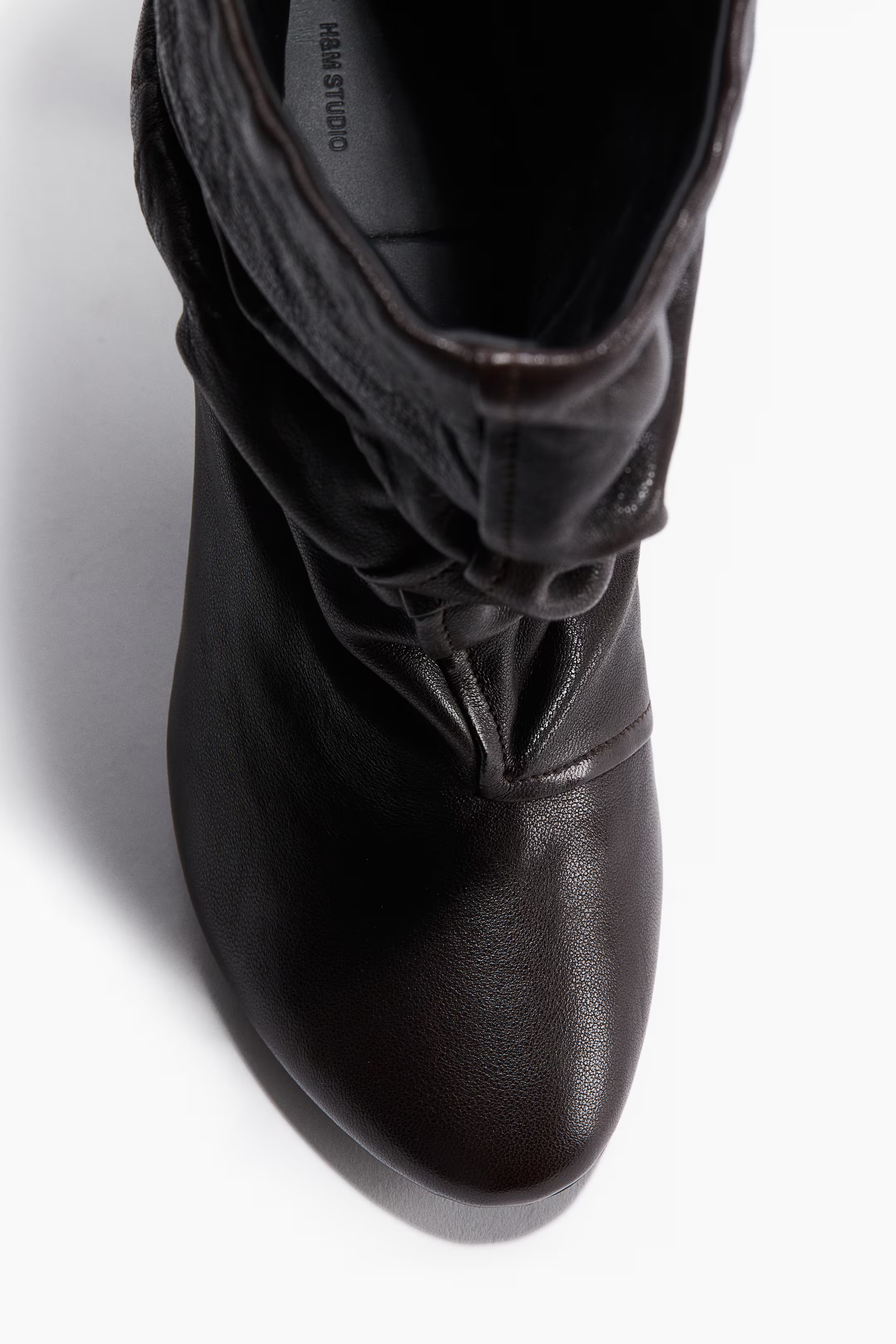 Heeled Leather Boots | H&M (US + CA)