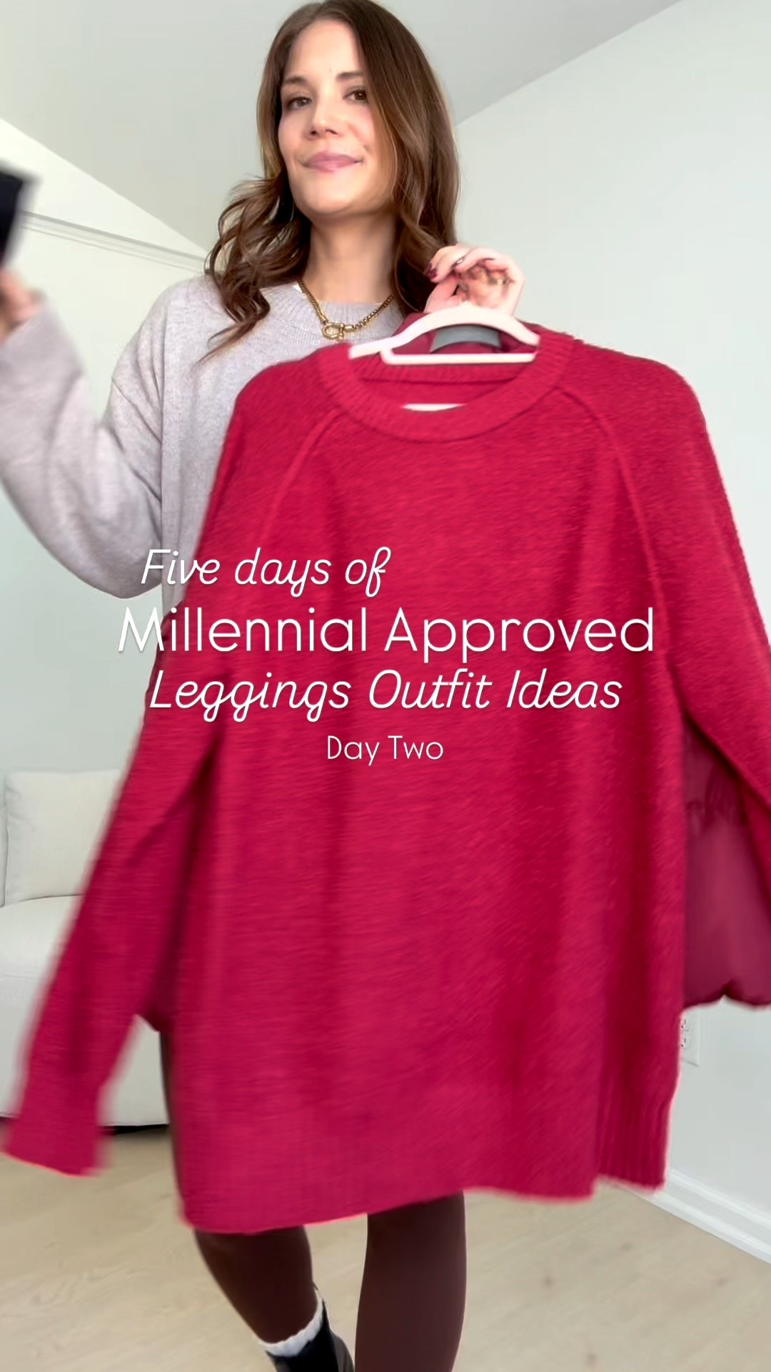 Five days of styling millennial approved leggings outfits: Day Two! I love how cozy this outfit is but still super cute! This burgundy vest is perfect! 

Puffer vest, Winter outfits, Red sweater, Leggings, Tall girl approved, Everyday style, Style guide, Stang and co

#LTKootd #LTKSeasonal #LTKTall