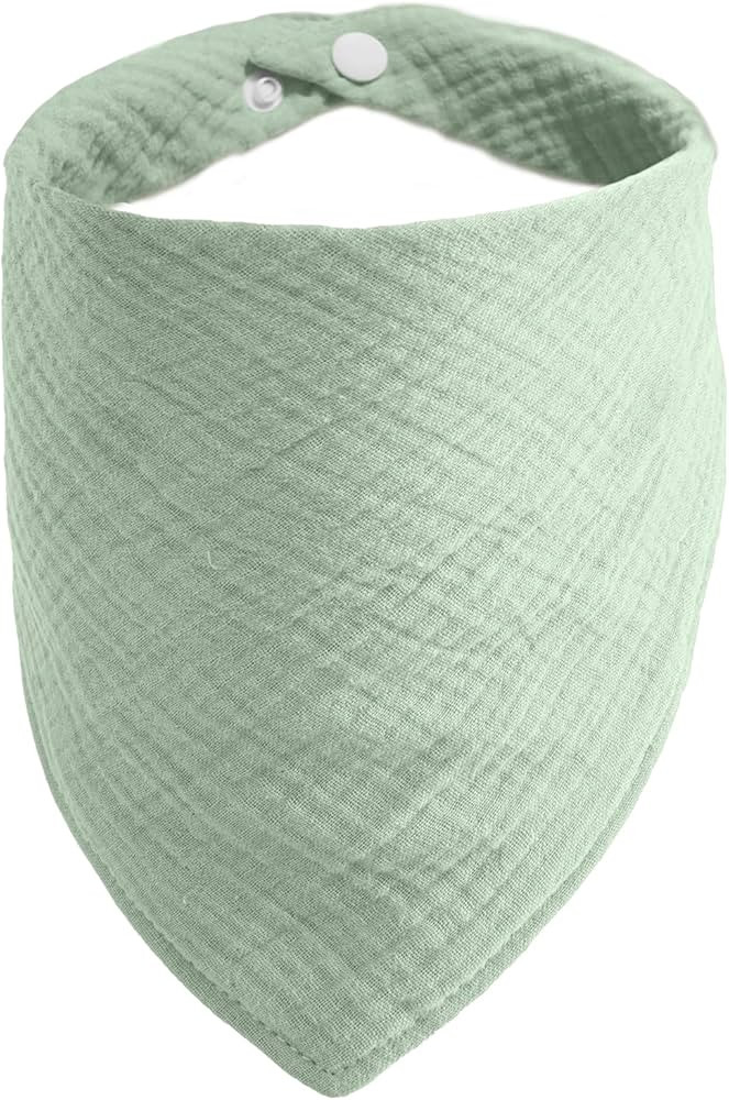 Pet's Bandanas for Medium Dog Solid Color Dogs Scarf with Adustable Button,PeaGreen,Medium | Amazon (US)