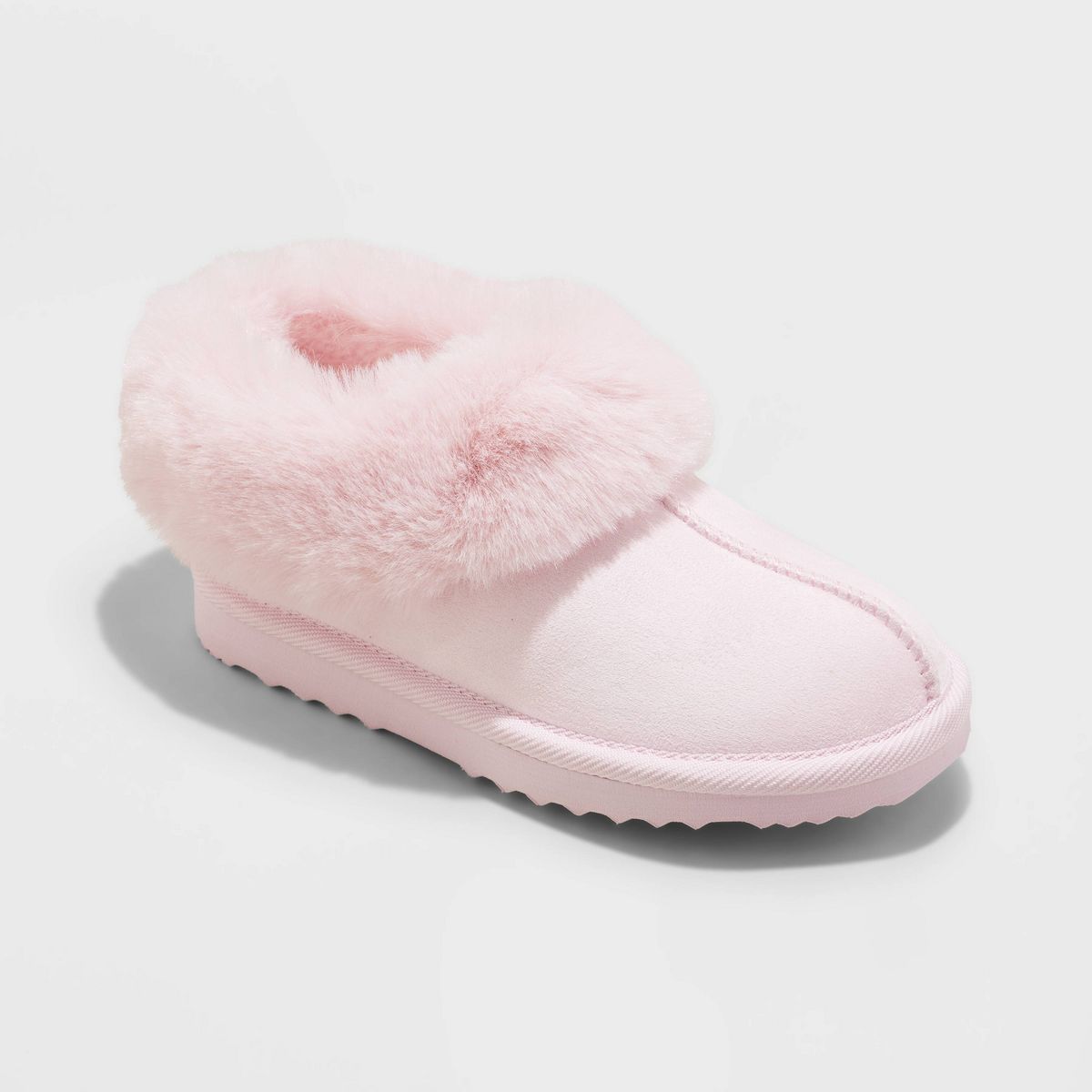 Girls' Lizzie Faux Fur Cuff Bootie Slippers - Cat & Jack™ | Target
