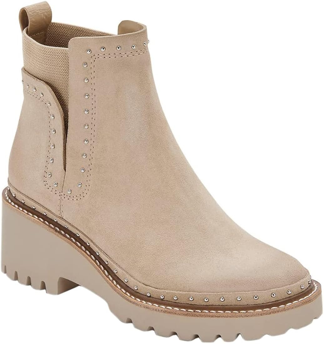 Juliet Holy Womens Platform Ankle Boots Chunky Block Heel Round Toe Elastic Non-Slip Combat Chels... | Amazon (US)