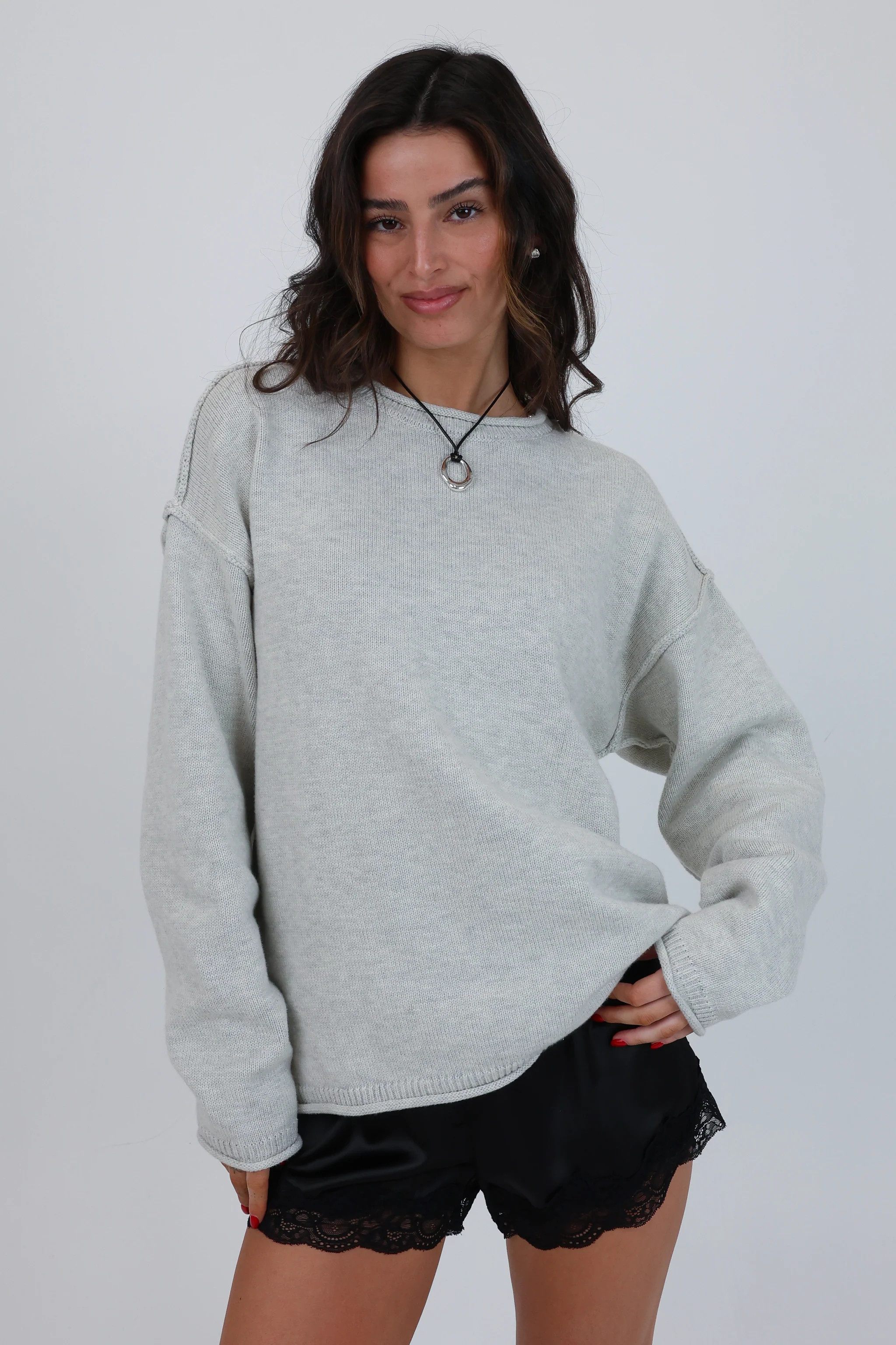 Cozy Afternoon Sweater | Grey Bandit