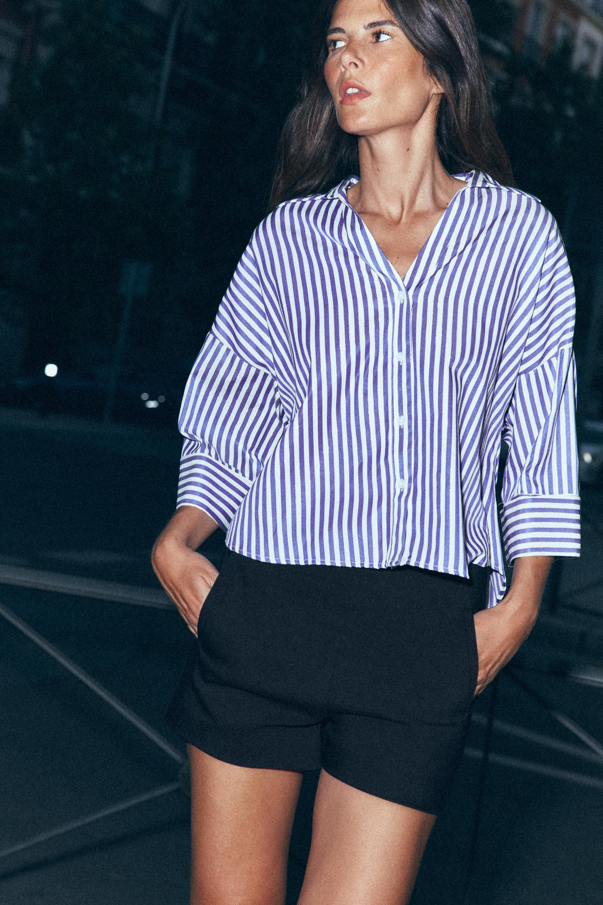 WIDE SLEEVE POPLIN SHIRT | Zara US