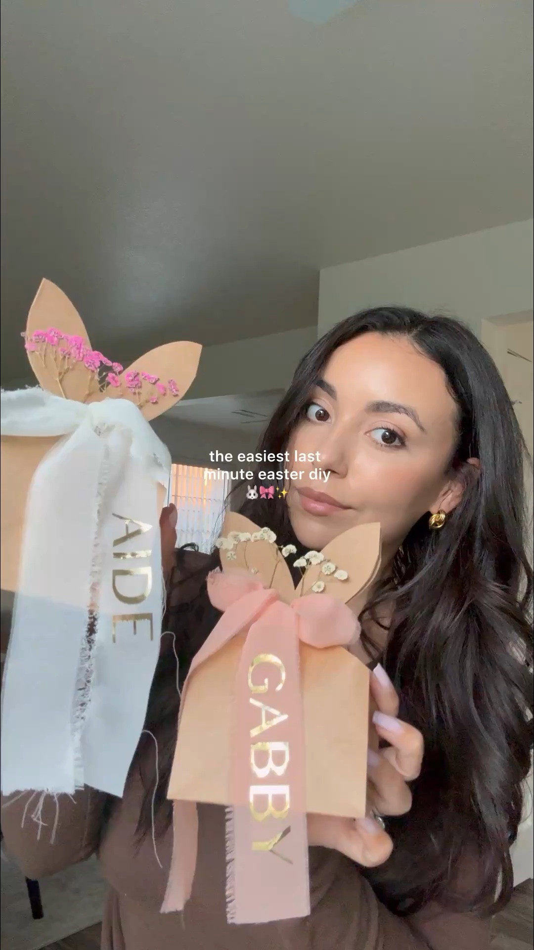 the easiest easter table diy 🐰🎀
made these personalized bunny treat bags with my cricut + htv on ribbon and they turned out so cute

perfect little detail for place settings, guest favors, or easter hosting ✨

#LTKdayinmylife #LTKHome #LTKSeasonal