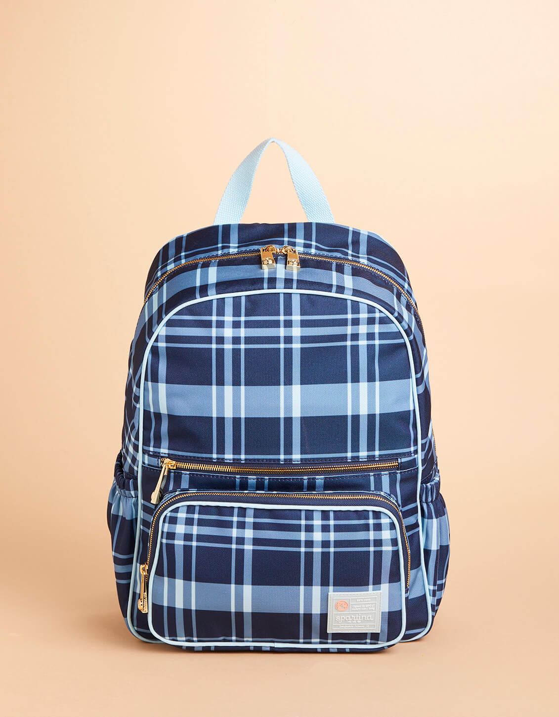 Tech Backpack Clara Bluestone Plaid | Spartina 449