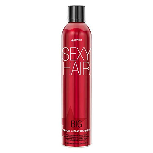 SexyHair Big Spray & Play Harder Firm Volumizing Hairspray, 10 Oz | All Day Hold and Shine | Up to 72 Hour Humidity Resistance | Amazon (US)