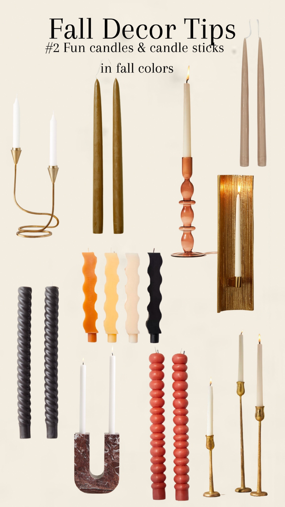 Fall decor, fall living room, candles, candle sticks 

#LTKhome #LTKstyletip #LTKSeasonal