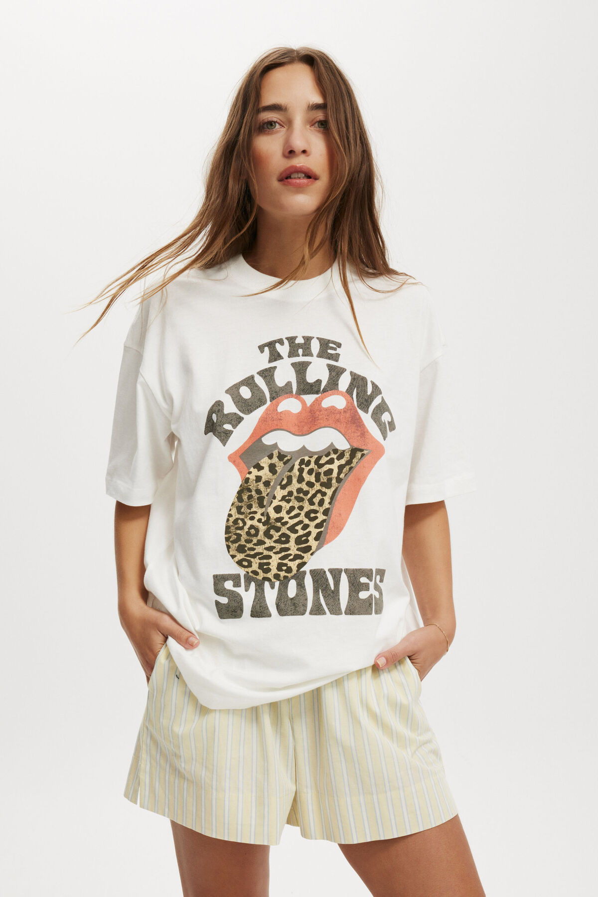 Rolling Stones Music Boxy Graphic Tee | Cotton On (US)