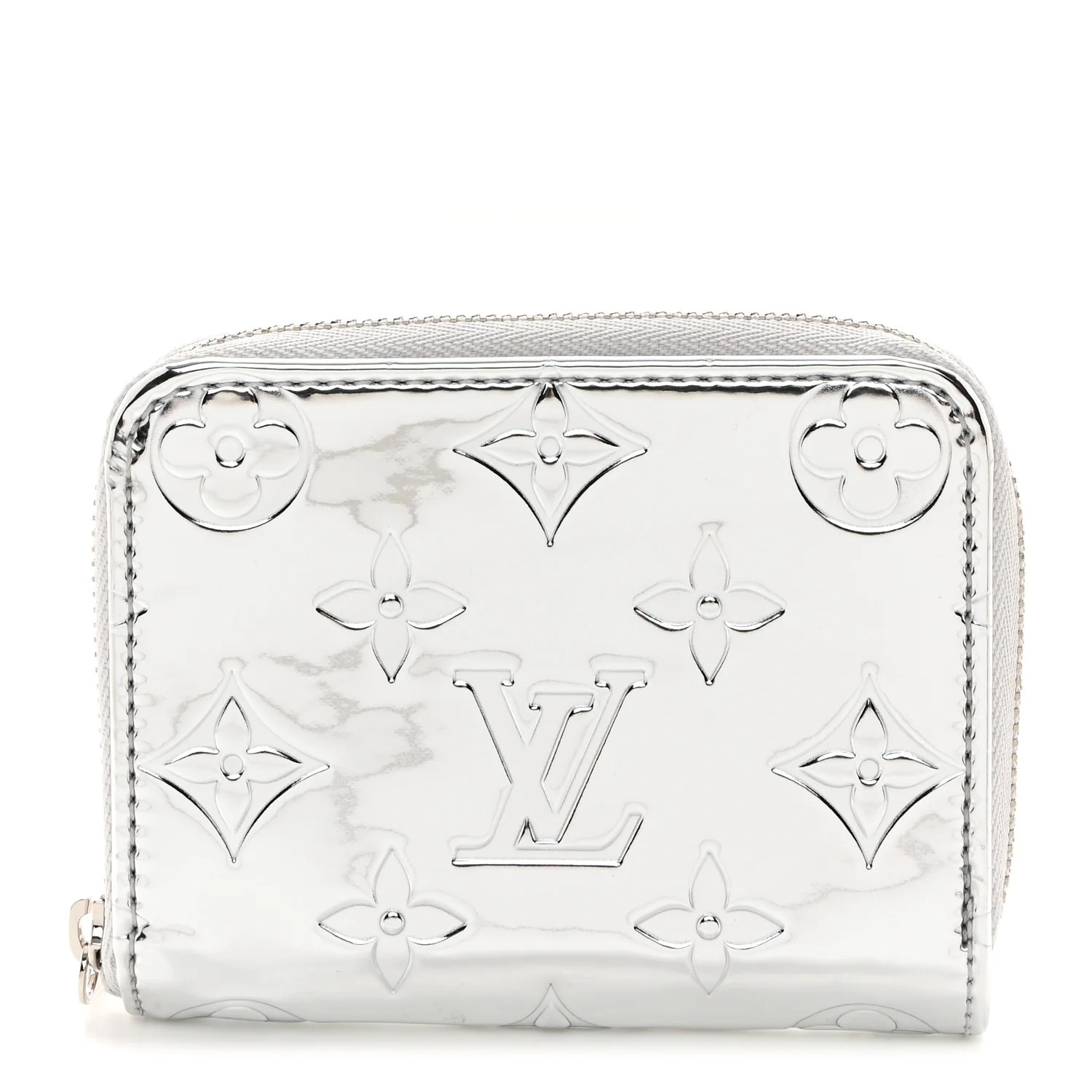 Monogram Mirror Zippy Coin Purse Silver | FASHIONPHILE (US)