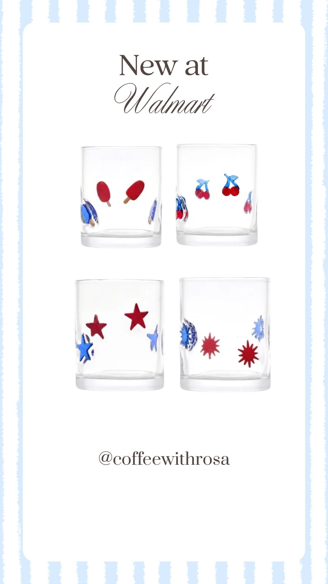 Red, white and blue 🇺🇸 glass cups

#LTKSeasonal #LTKHome