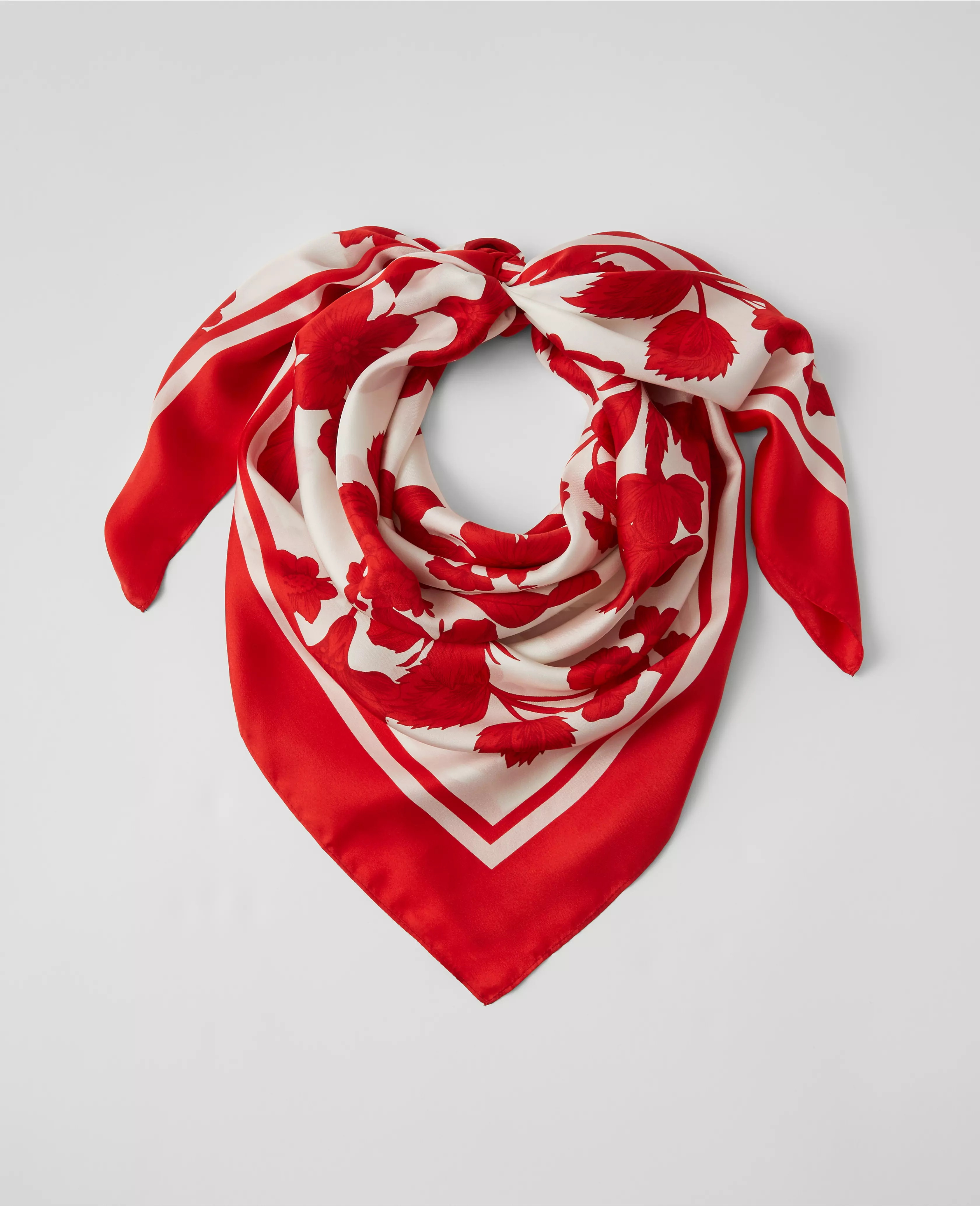 Tropical Oversized Silk Scarf | Ann Taylor