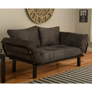 Porch & Den Boyd Daybed Lounger with Suede Grey Mattress | Overstock.com Shopping - The Best Deal... | Bed Bath & Beyond