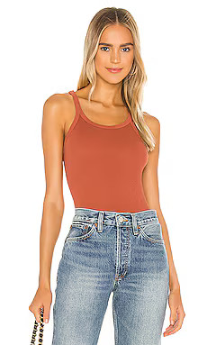 RE/DONE Ribbed Tank in Taupe from Revolve.com | Revolve Clothing (Global)