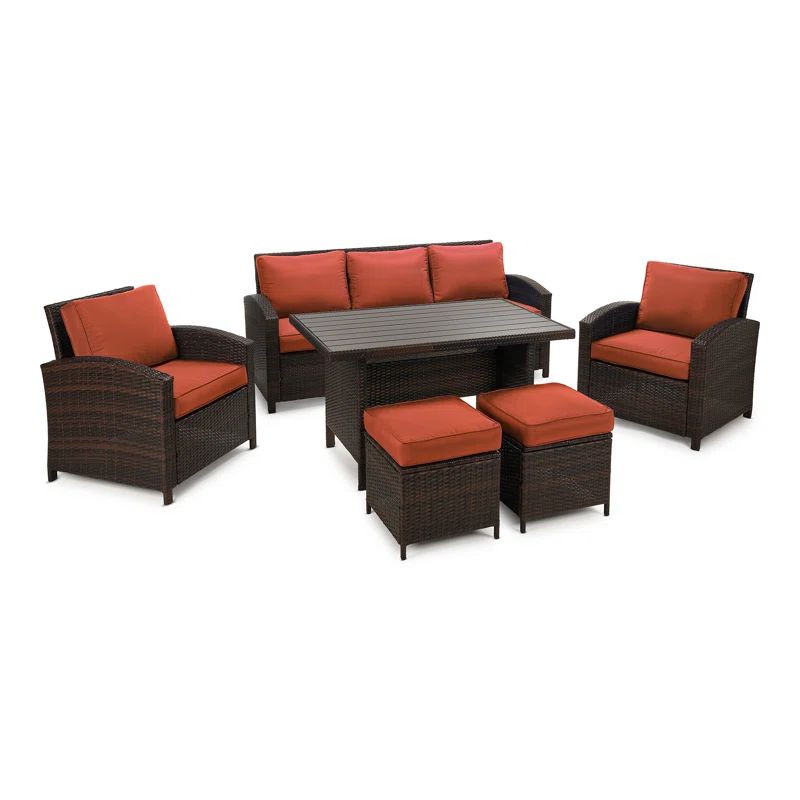 Parkhurst 5 - Person Outdoor Seating Group with Cushions | Wayfair North America
