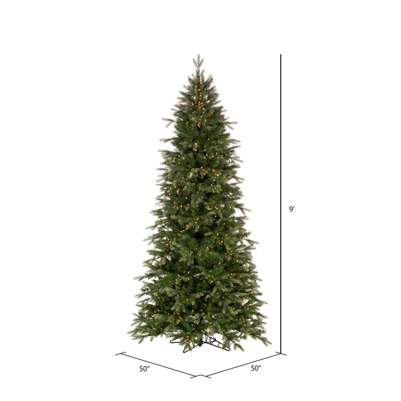 Vickerman Artificial Slim Douglas Fir Christmas Tree | Wayfair | Wayfair North America
