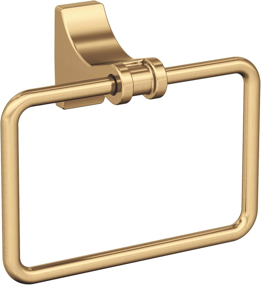 Amerock BH36052CZ | Champagne Bronze Towel Ring | 5-1/4 in (133 mm) Length Towel Holder | Davenpo... | Amazon (US)