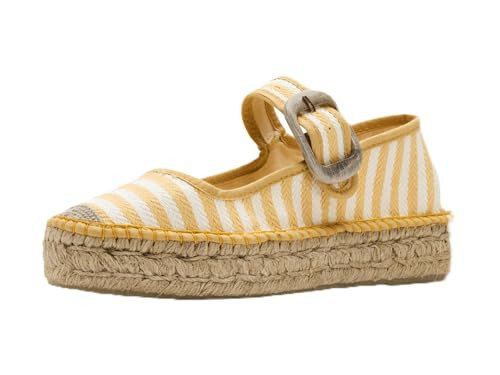 Free People Womens Surfside Mary Jane 2.0 Lemon Zest 7 Medium | Amazon (US)