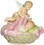 Cosmos 96660 Fine Porcelain Angel with Baby Girl Figurine, 3-1/4-Inch , Pink | Amazon (US)