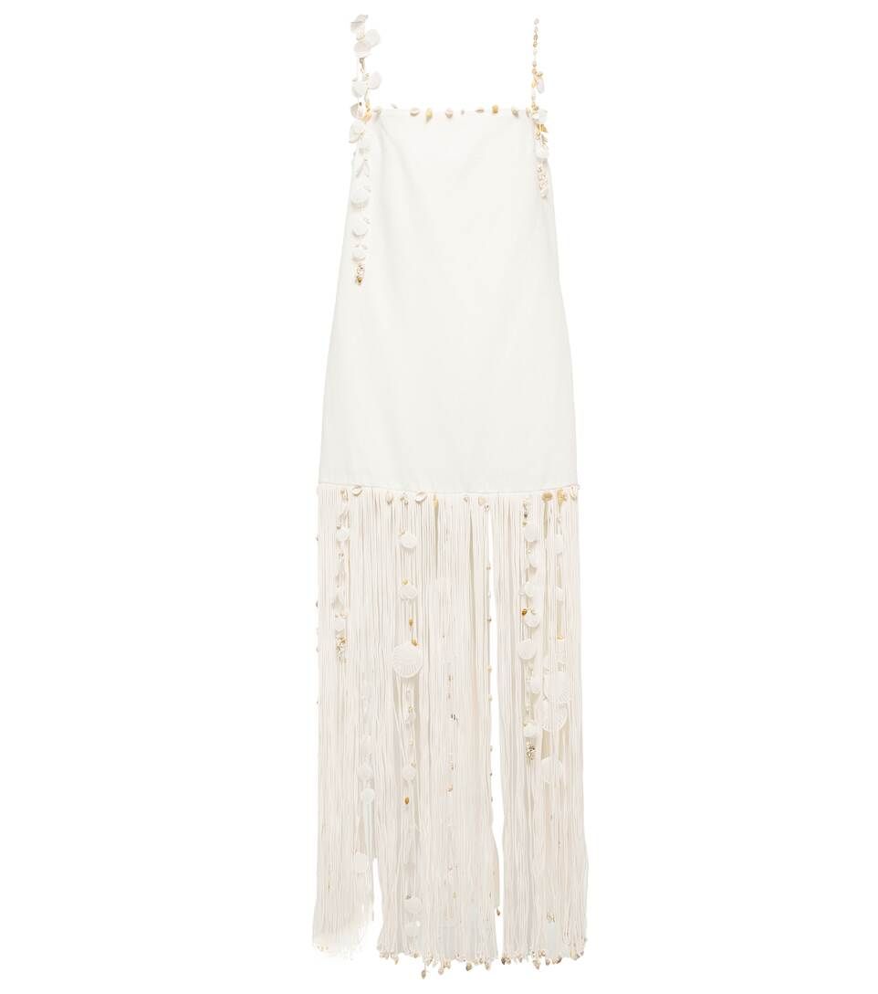 Postcard fringed linen minidress | Mytheresa (INTL)