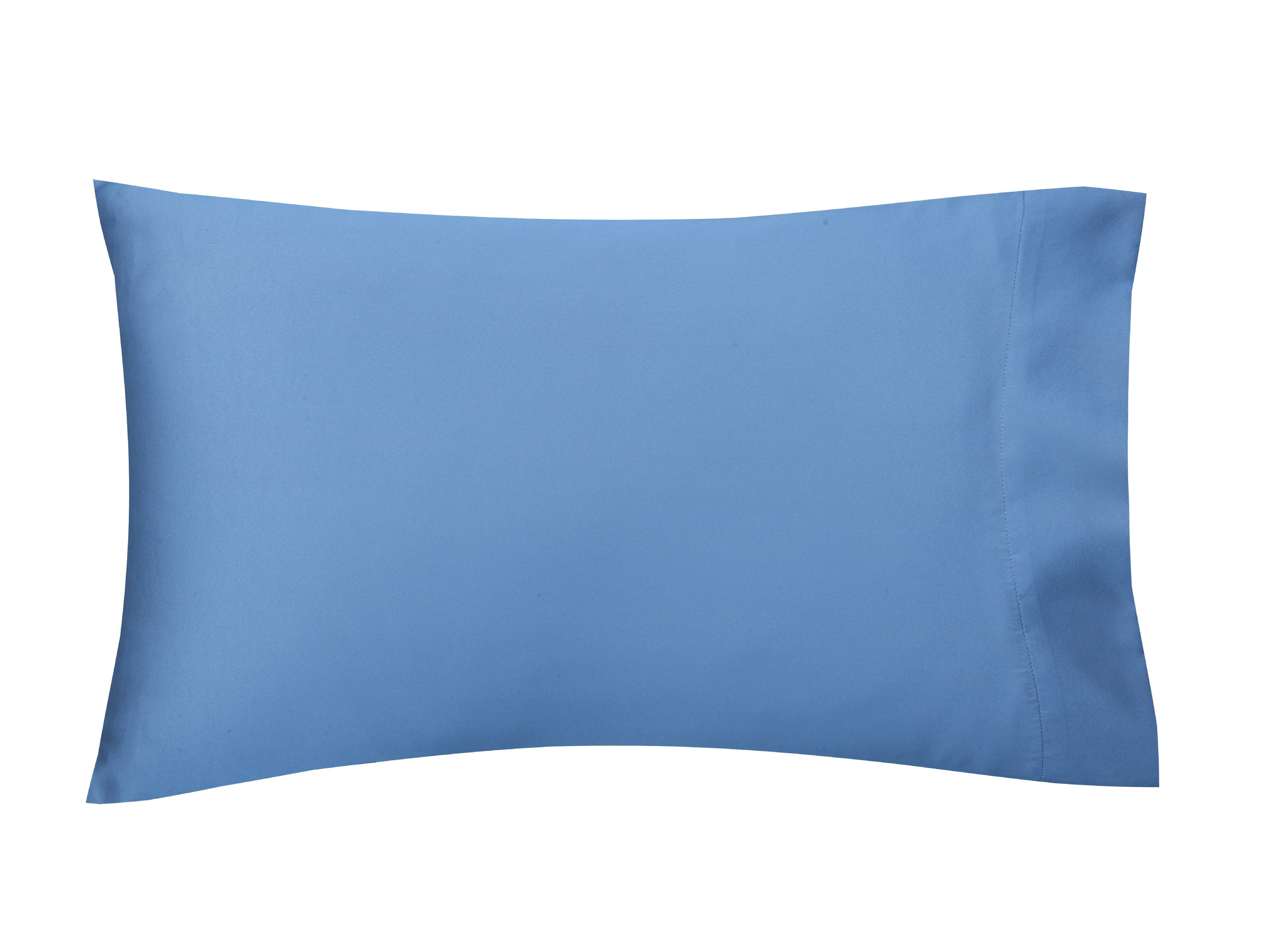 MAINSTAYS SIDEKICKS SATIN BLUE LINEN PILLOWCASE | Walmart (US)
