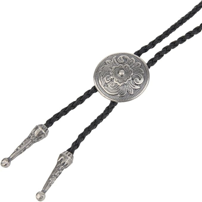 GelConnie Native American Bolo Tie Rodeo Cowboy Leather Necktie Western Necklace Costume Accessor... | Amazon (US)