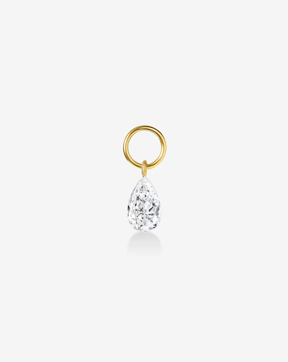 Pear Lab Diamond Huggie Charm | Ring Concierge