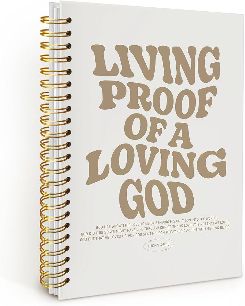 Bible Notebook, Christian Journal, Bible Study Notebook, Living Proof of a Loving God, Church Har... | Amazon (US)