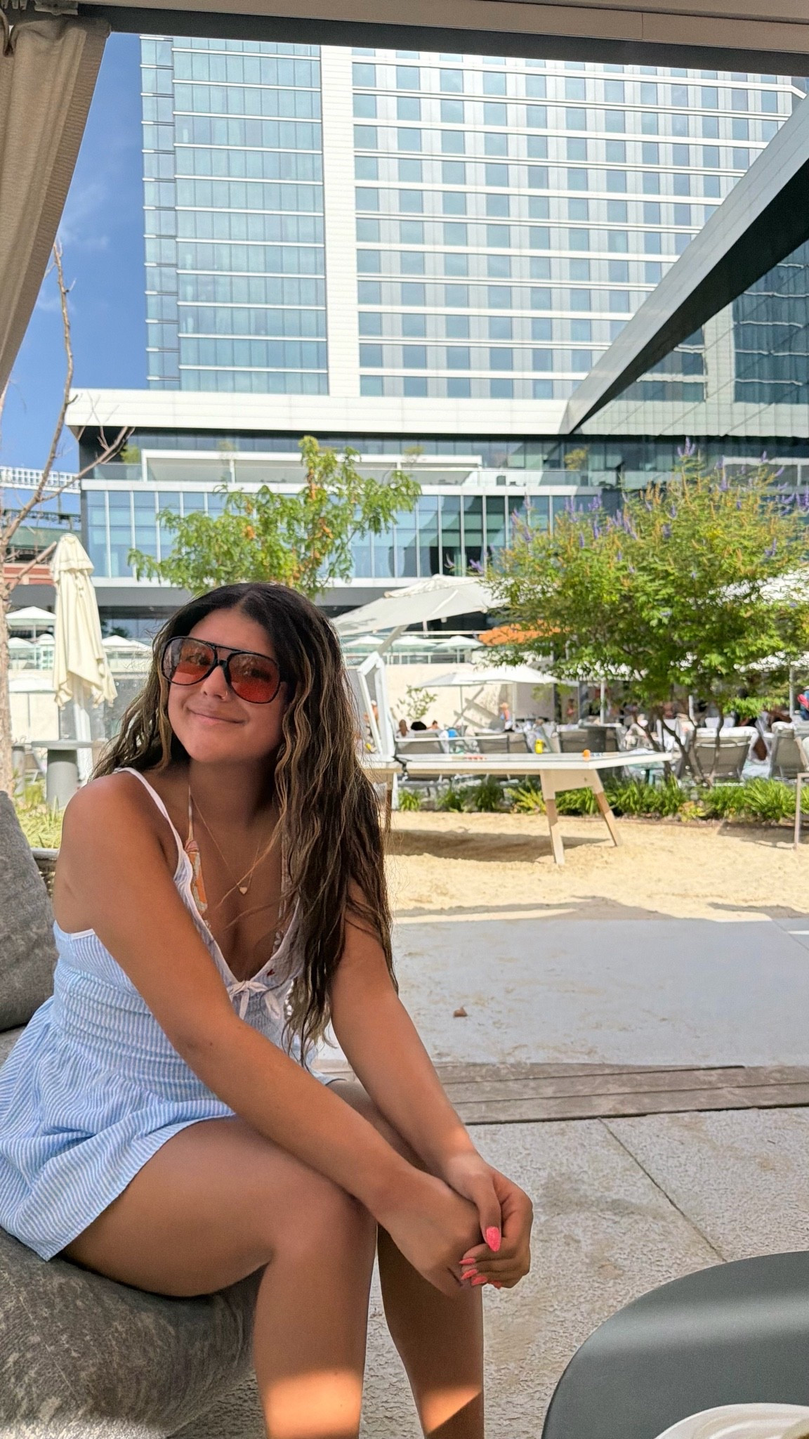 Nothing complicated… just sunshine, soft colors, and a day worth remembering. ☀️💙

#summerstyle #vacationvibes #coastalstyle #travelmoments #beachdays #resortwear #sunnydays #effortlessstyle #vacationmode #summertime #wanderlust #everydaymoments #islandlife #simplejoys #weekendescape

#LTKTravel #LTKstorytime #LTKSeasonal