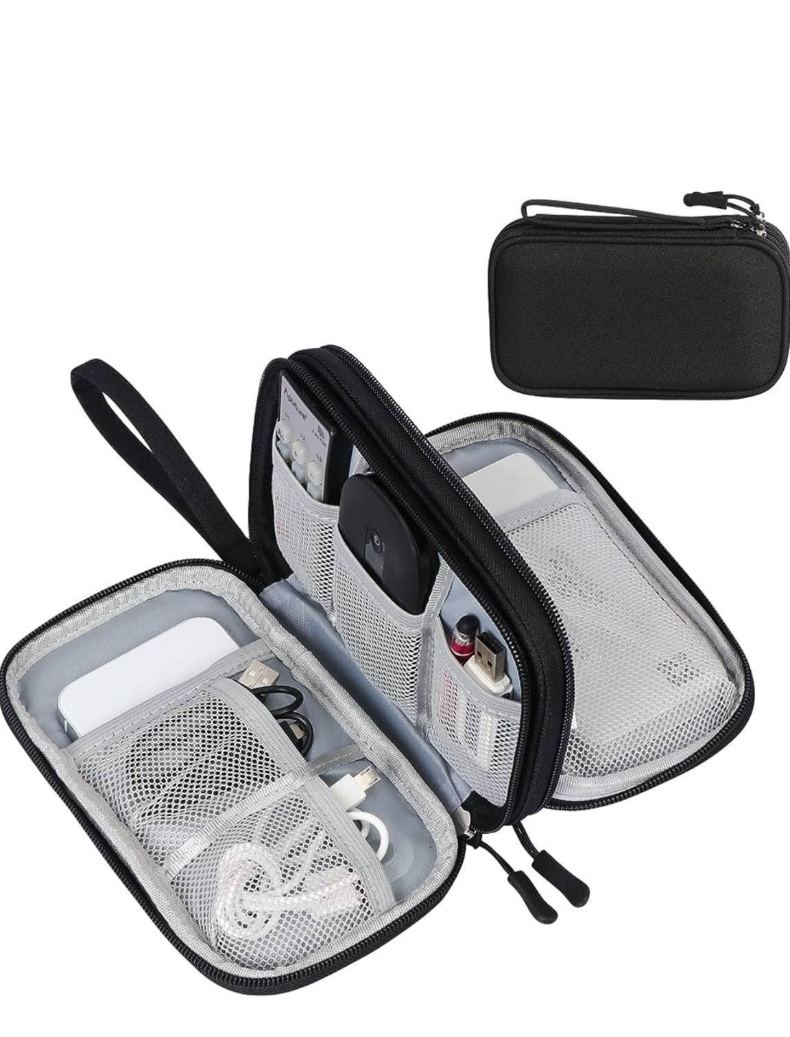 cable organizer, a great travel accessory that holds all cords and plugs, with well-thought-out compartments that fit perfectly in backpacks and purses

#LTKTravel #LTKFamily #LTKHome