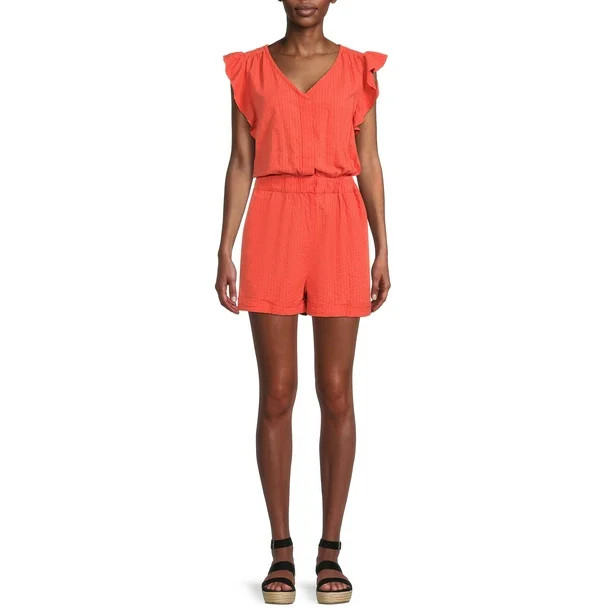 Time And Tru Women's Romper - Walmart.com | Walmart (US)