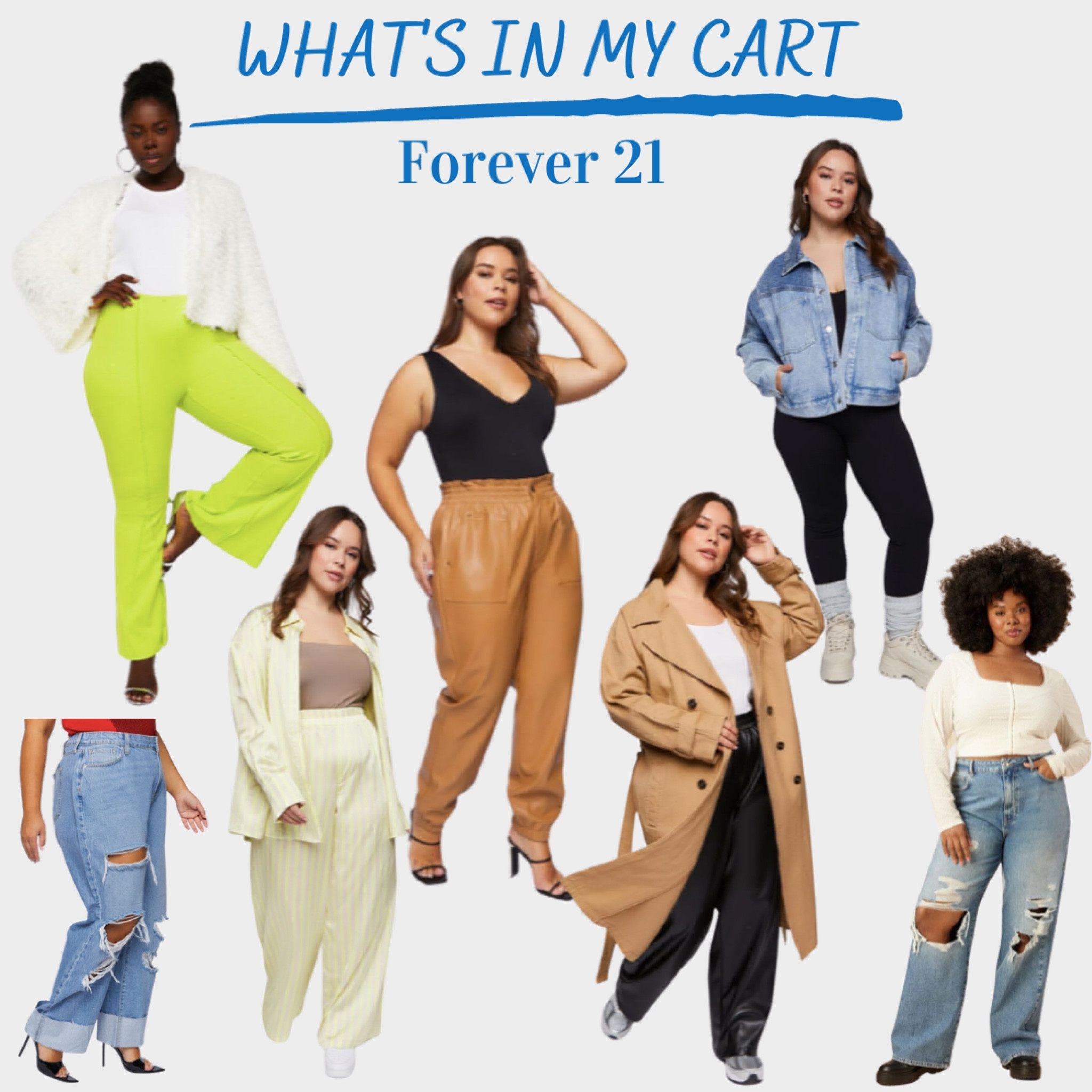 #jeans #jackets #fauxleather #denim

Shop My Forever 21 Cart! 🛒 

#LTKsalealert #LTKcurves