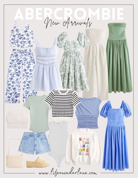 Abercrombie New Arrivals - loving these finds for spring! Refresh your wardrobe with these pretty dresses, tops, and pajama sets! 

#LTKsalealert #LTKfindsunder100 #LTKover40