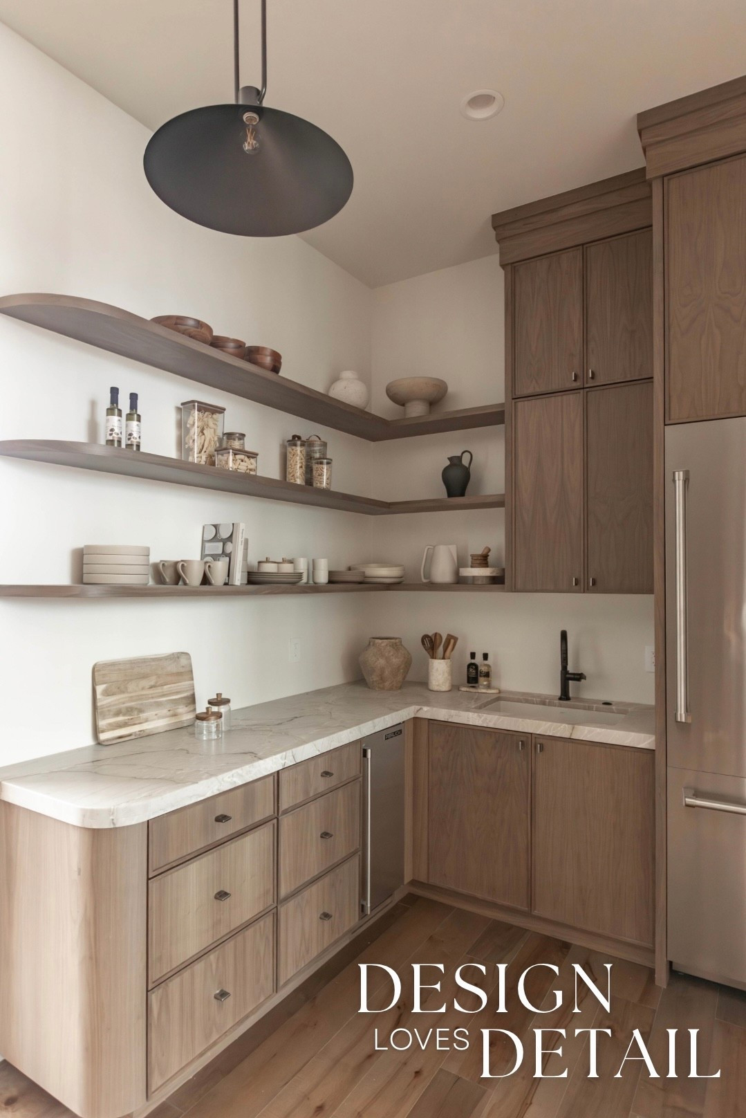 A few pantry details! Love that curved edge on cabinets! Full blog post on DesignLovesDetail.com 

#LTKSaleAlert #LTKdayinmylife #LTKHome