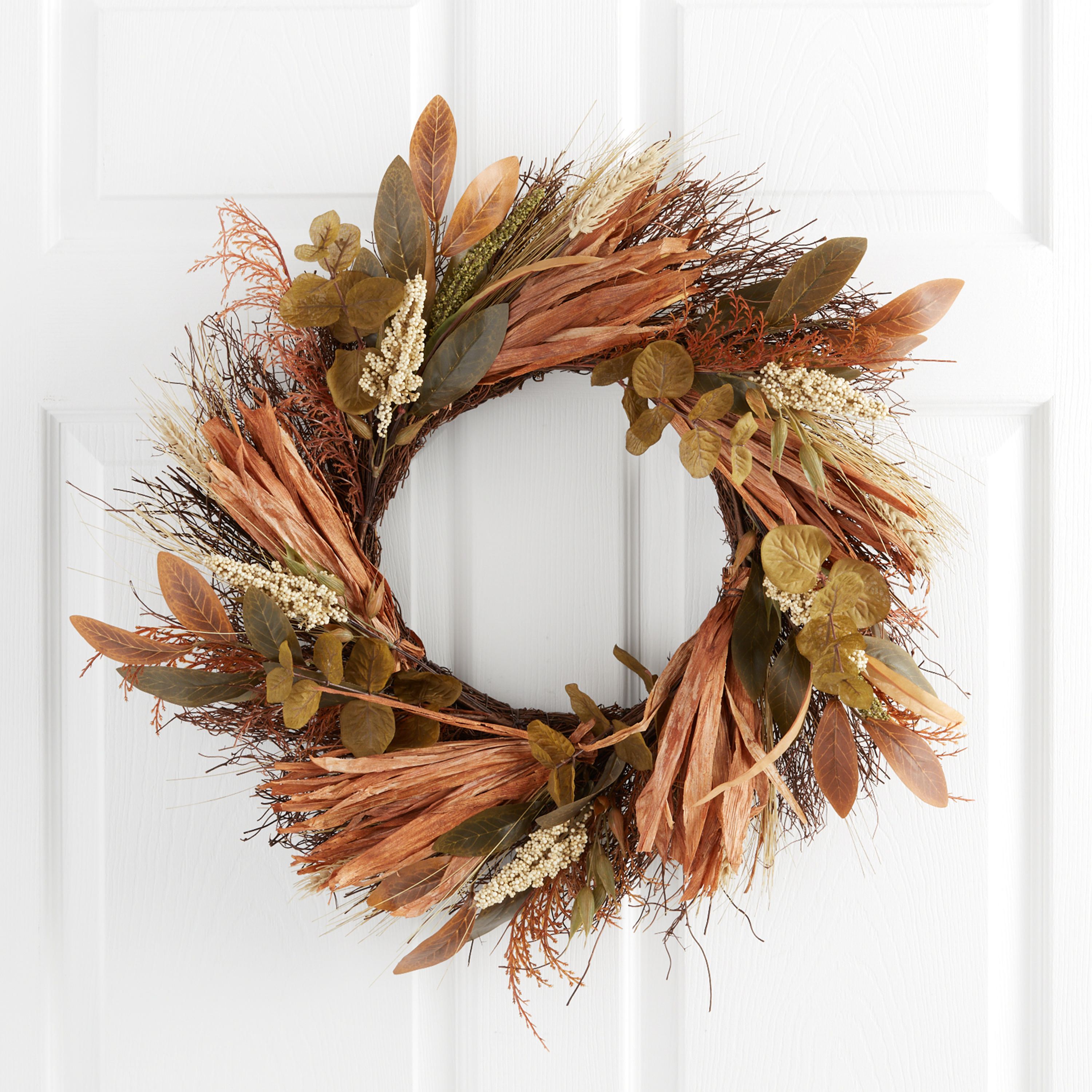 Autumn Dried Botanicals Wreath | World Market