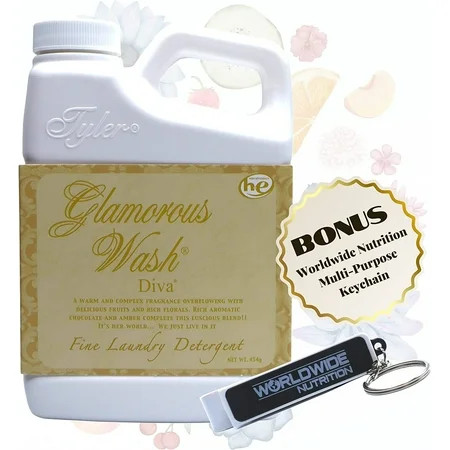 Tyler Candle Company Glamorous Wash Diva Scent Fine Laundry Detergent - Luxury Liquid Laundry Deterg | Walmart (US)
