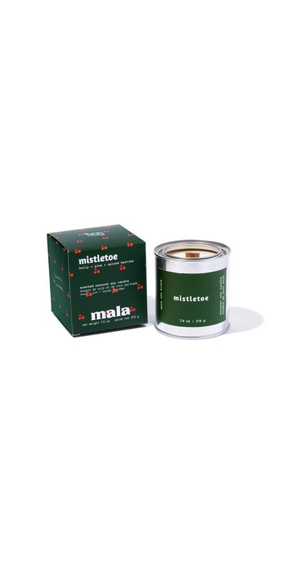 Mala the Brand Scented Coconut Soy Candle Mistletoe | Well.ca